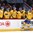 MONTREAL, CANADA - DECEMBER 28: Sweden's Lucas Carlsson #23 celebrates at the bench after scoring a third period goal against Switzerland during preliminary round action at the 2017 IIHF World Junior Championship. (Photo by Andre Ringuette/HHOF-IIHF Images)

